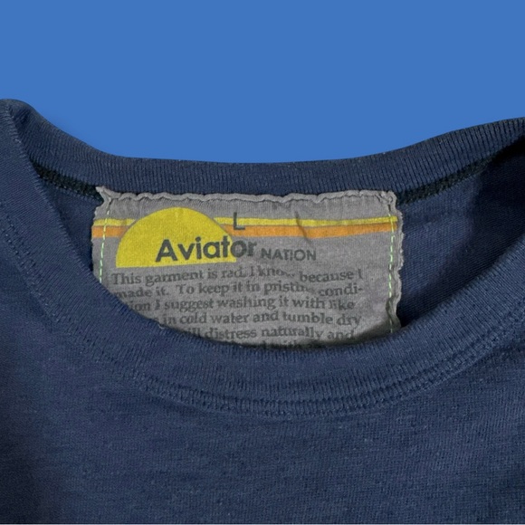 Aviator Nation Shirt L Unisex Austin City Limits 2017 Texas Texan Flag USA H67 - Picture 7 of 9